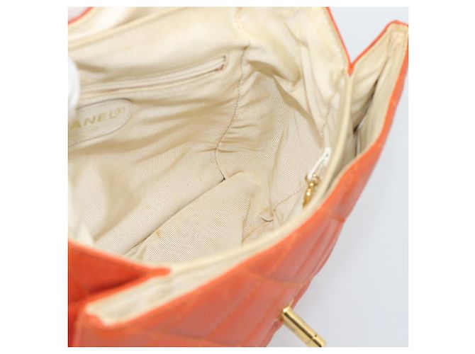 CHANEL Matelasse Backpack Caviar Skin Orange Gold CC - vista 18