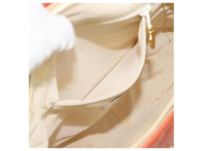 CHANEL Matelasse Backpack Caviar Skin Orange Gold CC - vista 21