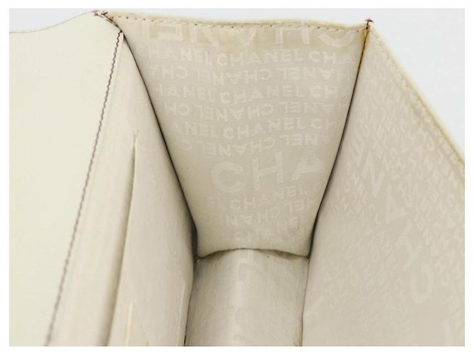 CHANEL Hand Bag Leather White Silver CC - view 21