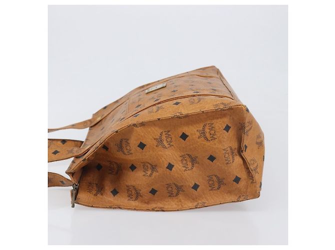 MCM Vintage Visetos Leather Marrone - vista 4