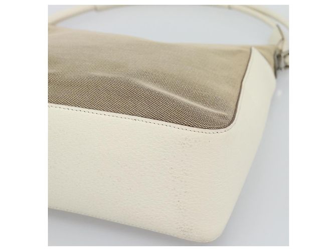 GUCCI GG Canvas Shoulder Bag Beige Silver 001 3766 - vista 10