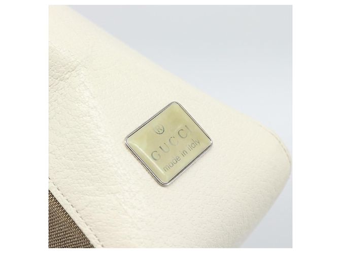 GUCCI GG Canvas Shoulder Bag Beige Silver 001 3766 - vista 14