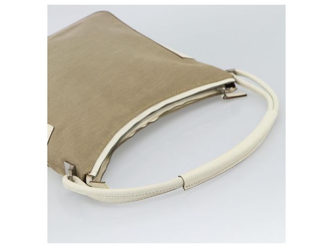 GUCCI GG Canvas Shoulder Bag Beige Silver 001 3766 - vista 7