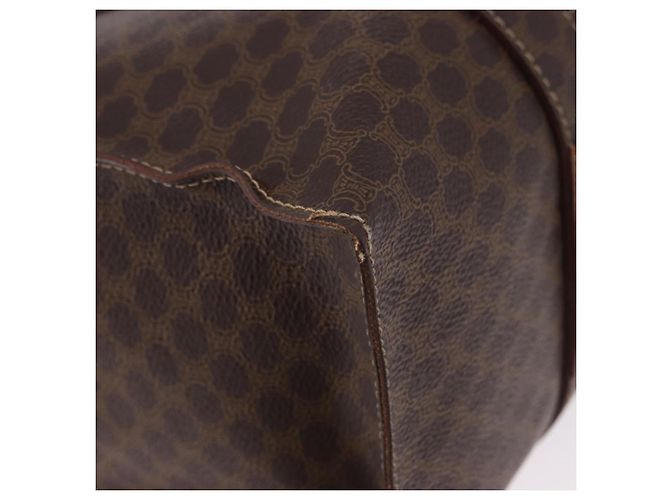 Céline CELINE Macadam Shoulder Bag PVC Leather Brown Gold Tone - vista 11