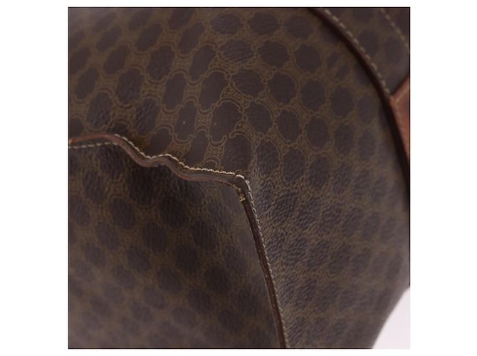 Céline CELINE Macadam Shoulder Bag PVC Leather Brown Gold Tone - vista 13
