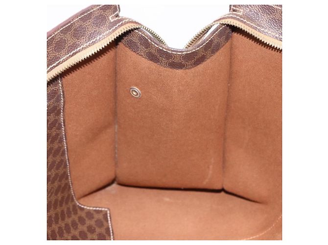 Céline CELINE Macadam Shoulder Bag PVC Leather Brown Gold Tone - vista 18