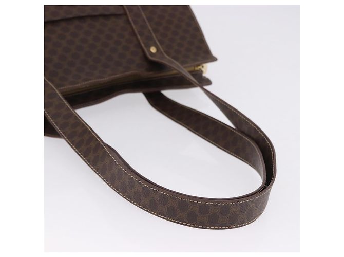 Céline CELINE Macadam Shoulder Bag PVC Leather Brown Gold Tone - vista 7
