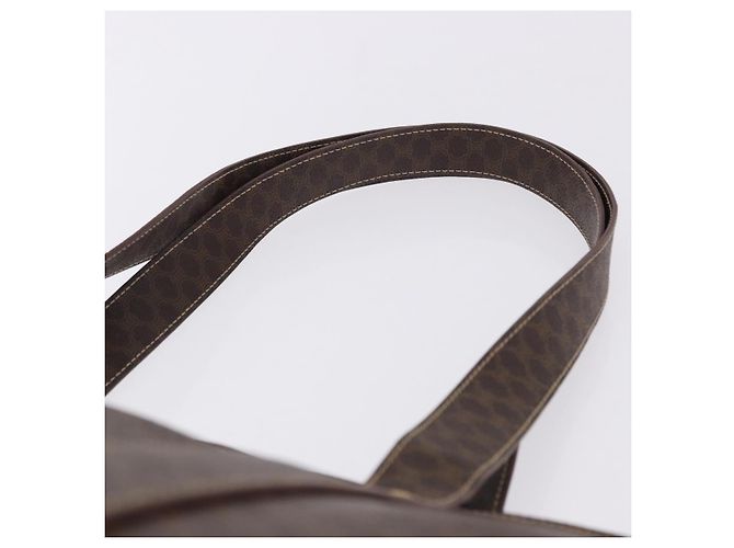 Céline CELINE Macadam Shoulder Bag PVC Leather Brown Gold Tone - vista 8