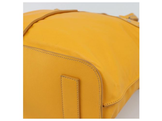 Céline CELINE Hand Bag Leather Yellow Silver - vista 10