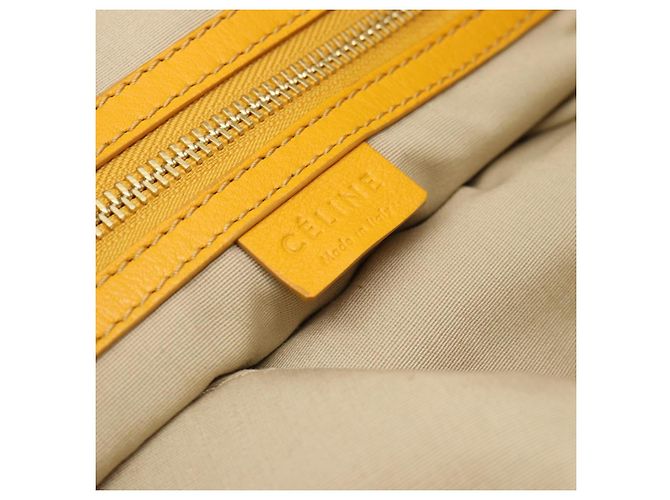 Céline CELINE Hand Bag Leather Yellow Silver - vista 16