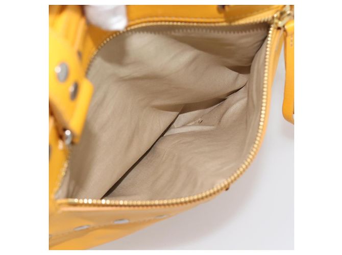 Céline CELINE Hand Bag Leather Yellow Silver - vista 22