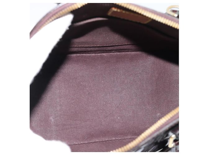 LOUIS VUITTON Monogram Vernis Alma BB Hand Bag Amarante M91678 LV - vista 19