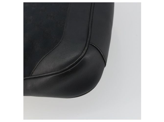 GUCCI GG Canvas Bamboo Handtasche 2-Wege Schwarz Silber 001 4095 - view 15