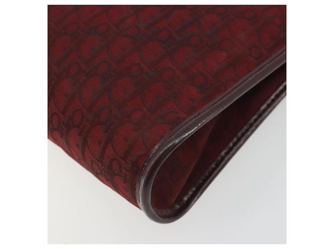 Christian Dior Trotter Canvas Shoulder Bag Red Gold - vista 13