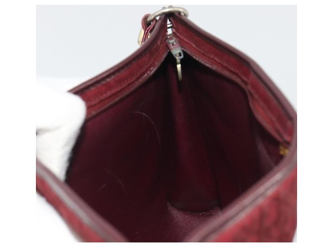 Christian Dior Trotter Canvas Shoulder Bag Red Gold - vista 19