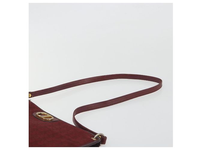 Christian Dior Trotter Canvas Shoulder Bag Red Gold - vista 8