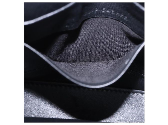 BALENCIAGA Downtown Shoulder Bag Leather Black Silver 736471 - vista 22
