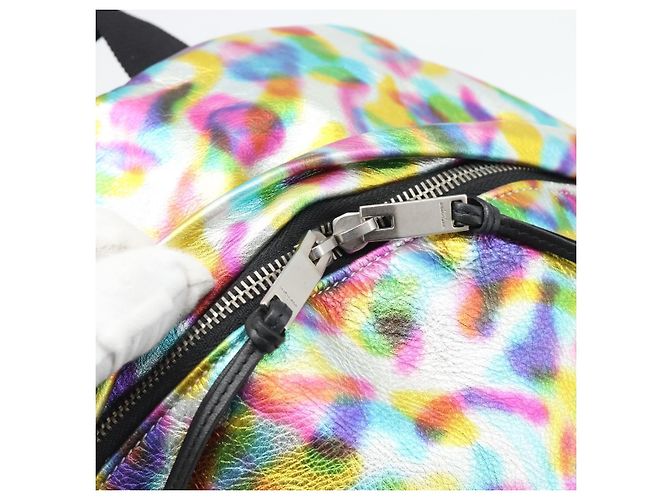 SAINT LAURENT Backpack Leather Multicolor Silver 326865 - vista 18