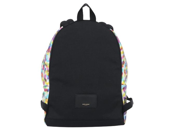 SAINT LAURENT Backpack Leather Multicolor Silver 326865 - vista 3