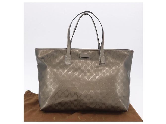 GUCCI GG implementation Tote Bag PVC Gray 211120 - vista 26