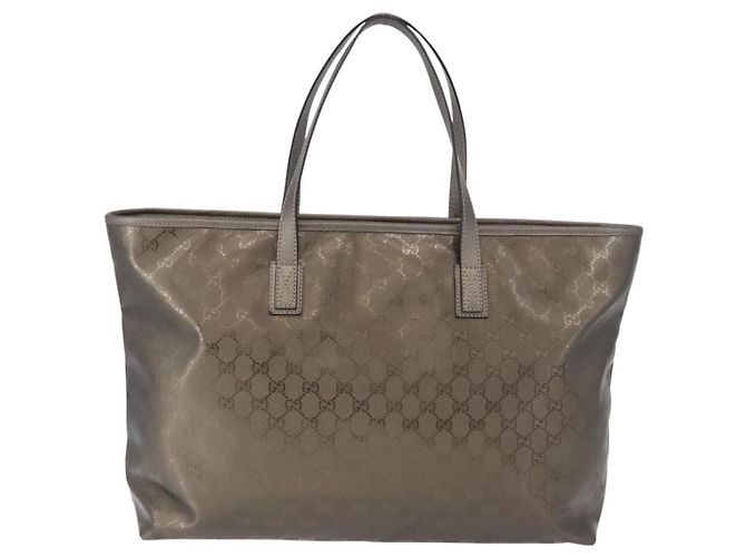 GUCCI GG implementation Tote Bag PVC Gray 211120 - vista 3