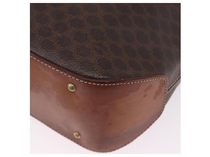 Céline CELINE Macadam Canvas Shoulder Bag PVC Leather Brown Gold - vista 14