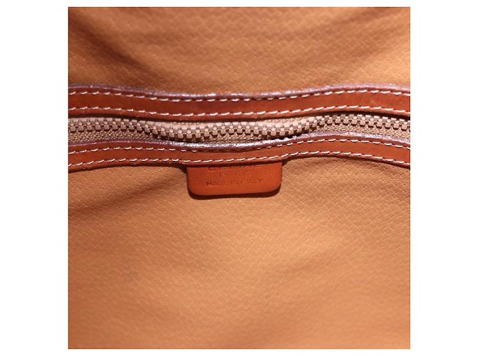 Céline CELINE Macadam Canvas Shoulder Bag PVC Leather Brown Gold - vista 19