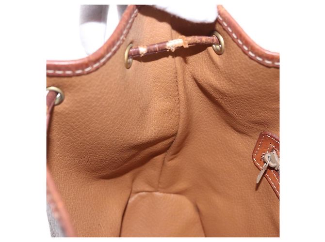 Céline CELINE Macadam Canvas Shoulder Bag PVC Leather Brown Gold - vista 22
