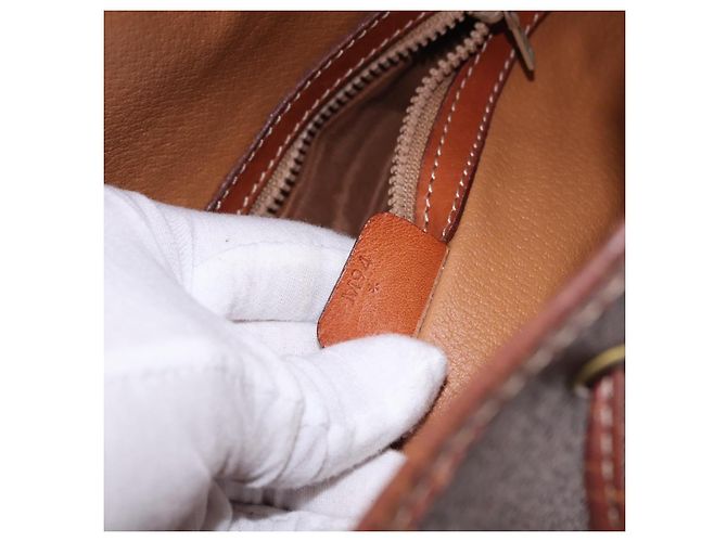 Céline CELINE Macadam Canvas Shoulder Bag PVC Leather Brown Gold - vista 25