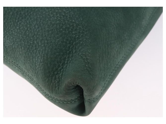 FENDI Shoulder Bag Leather Green Gold - vista 12