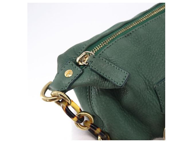 FENDI Shoulder Bag Leather Green Gold - vista 15
