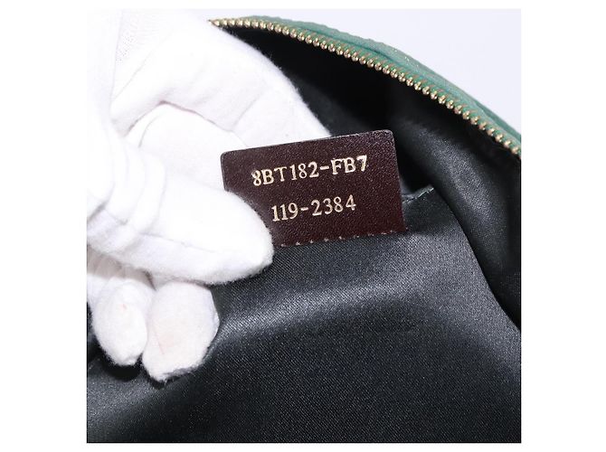FENDI Shoulder Bag Leather Green Gold - vista 22