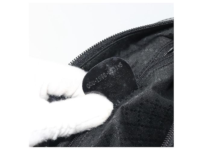 GUCCI Bamboo Hand Bag Nylon Black Silver - vista 21