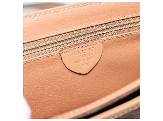 Céline Celine Macadam Leather Medium Marrone - vista 6