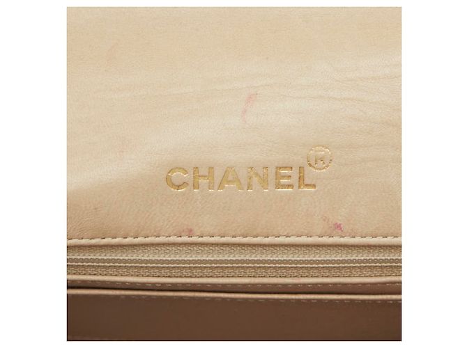 Borsa a tracolla Chanel Diana Coco Mark Chain Beige - vista 10