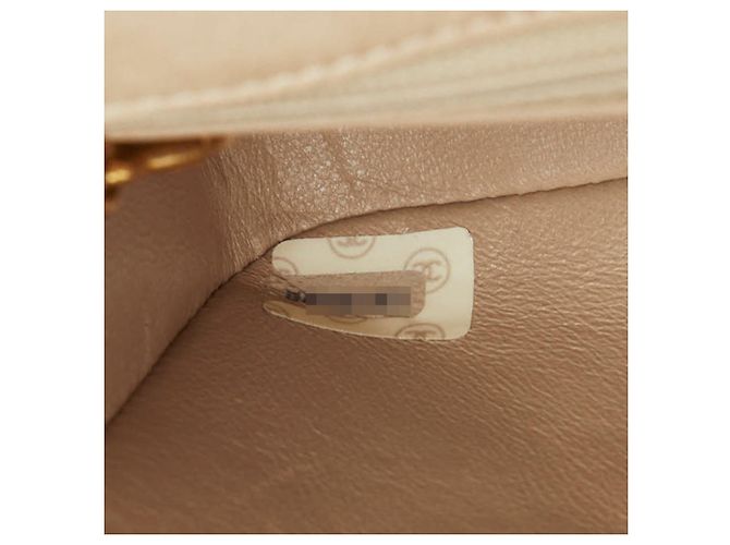 Borsa a tracolla Chanel Diana Coco Mark Chain Beige - vista 11