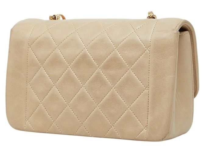 Borsa a tracolla Chanel Diana Coco Mark Chain Beige - vista 2