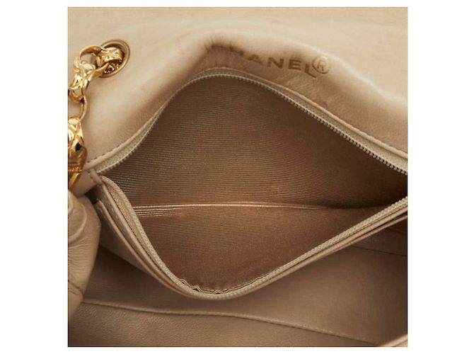 Borsa a tracolla Chanel Diana Coco Mark Chain Beige - vista 9
