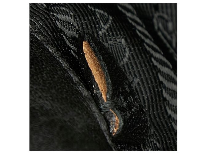 Borsa a raggruppo Prada con placca logo Triangle Nero - vista 10