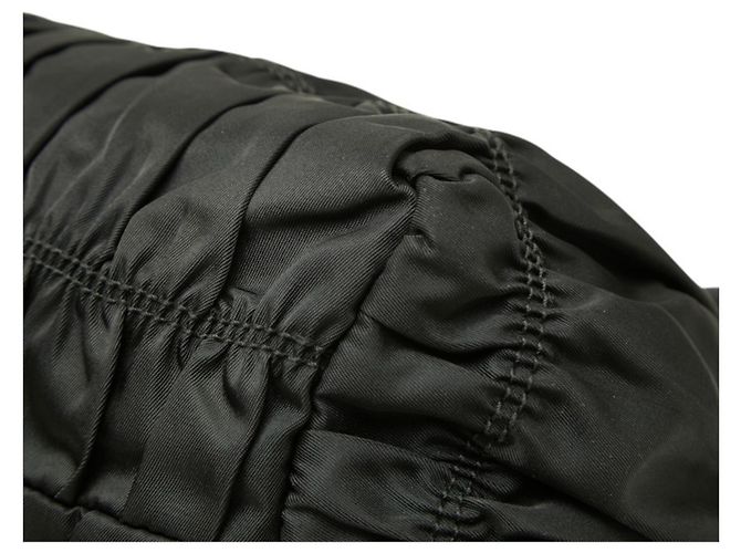 Borsa a raggruppo Prada con placca logo Triangle Nero - vista 4