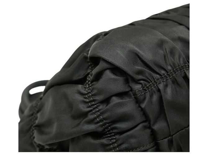 Borsa a raggruppo Prada con placca logo Triangle Nero - vista 5