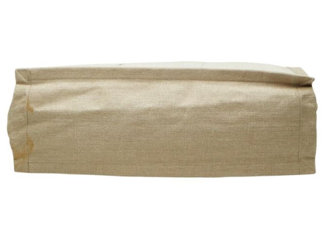 Borsa Tote Saint Laurent Rive Gauche Bianco Beige - vista 3