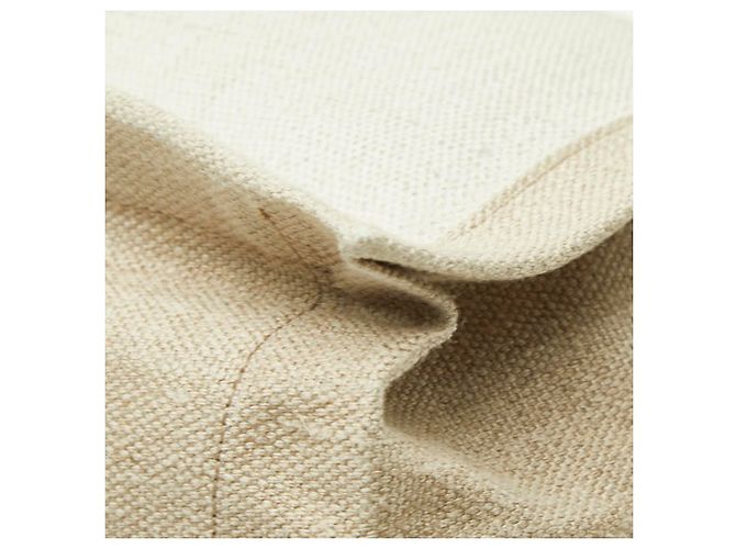 Borsa Tote Saint Laurent Rive Gauche Bianco Beige - vista 4