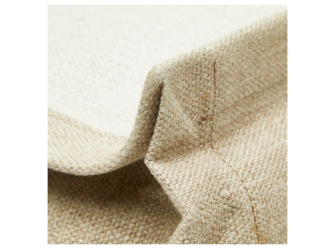 Borsa Tote Saint Laurent Rive Gauche Bianco Beige - vista 5