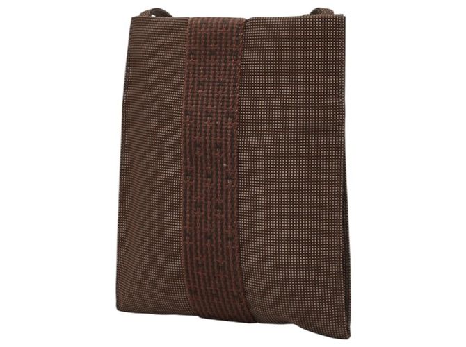 Hermès Borsa a tracolla Hermes Herline Pochette Marrone - vista 2