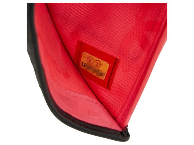 Cartera Chanel Cambon Line Coco Mark Clasp Negro Rosa - vista 11
