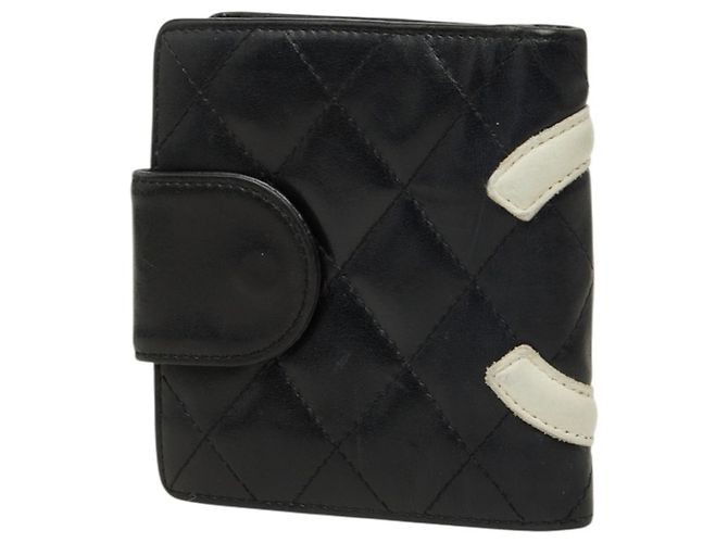 Cartera Chanel Cambon Line Coco Mark Clasp Negro Rosa - vista 2