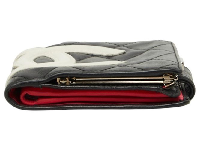 Cartera Chanel Cambon Line Coco Mark Clasp Negro Rosa - vista 3