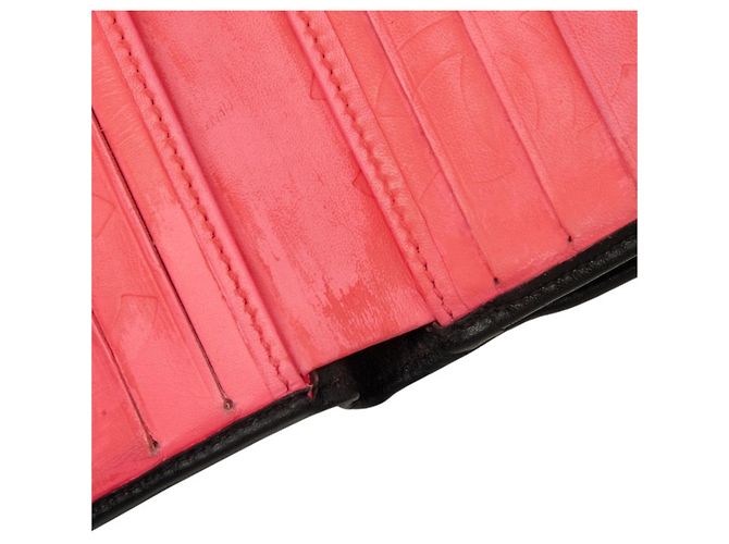 Cartera Chanel Cambon Line Coco Mark Clasp Negro Rosa - vista 6