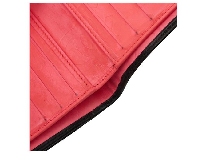Cartera Chanel Cambon Line Coco Mark Clasp Negro Rosa - vista 7